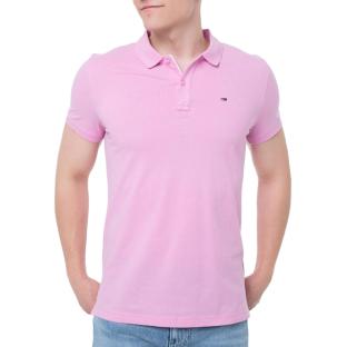 Polo Rose Foncé Homme Tommy Hilfiger Tjm Slim pas cher