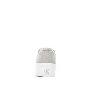Baskets Beiges /Blanches Femme Calvin Klein Jeans Classic Cupsole Mg vue 3