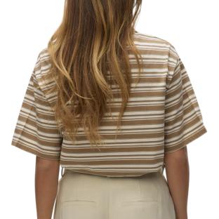 Polo Marron/Blanc Femme Vero Moda Awmaren 2/4 vue 0
