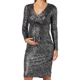 Robe de Grossesse Noir Femme Mamalicious Melin pas cher