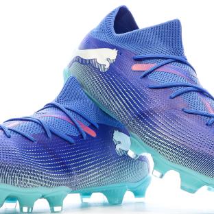 Chaussures de Foot Bleues Homme Puma Future 7 Match FG/AG vue 7