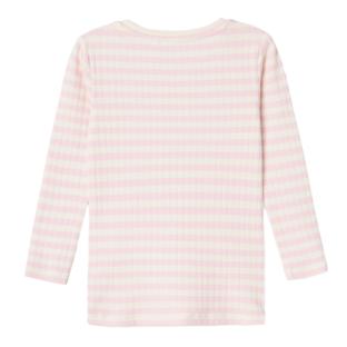 T-Shirt Manches Longues Rose/Blanc Fille Name it Fsuraja vue 3