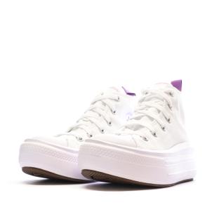 Baskets Blanches Fille Converse Ct All Star Move Platform vue 6