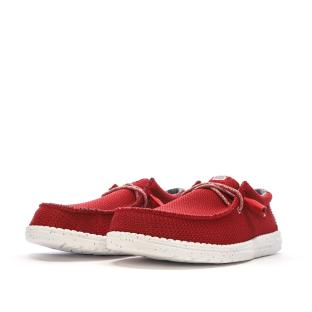 Chaussures Rouge Homme Hey Dude Wally Sport Mesh vue 6