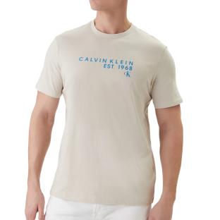 T-Shirt Beige Homme Calvin Klein Jeans Wholesale vue 0