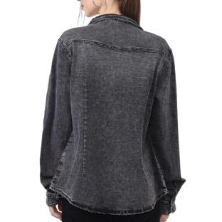 Chemise en Jean Noir Femme Monday Premium Bleach 1 vue 0