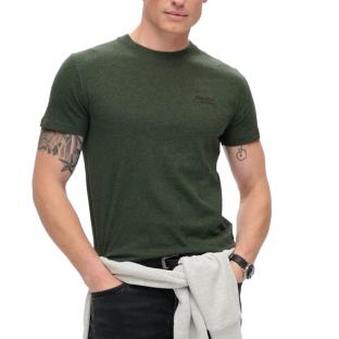 T-shirt Kaki Homme Superdry Vintage LogoR6T pas cher