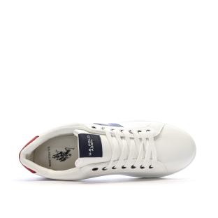Baskets Blanches/Marines Homme US Polo ASSN Sneaker vue 0