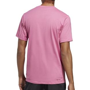 T-shirt Noir/Rose Homme Adidas IC1218 vue 2