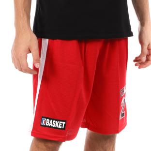 Short basketball Rouge Homme Sport Zone Miami vue 3