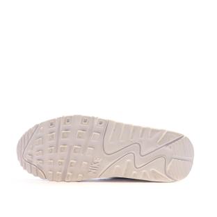 Baskets Blanches/Argenté Femme Nike Air Max 90 vue 5