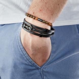 Bracelet Marrons/Acier Homme Geographical Norway 315077 vue 2