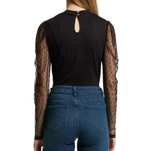 T-Shirt Manches Longues Noir Femme Morgan TSAGE vue 2