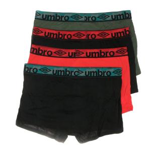 x3 Boxers Noir/Kaki/Rouge Homme Umbro CLASS9 vue 2