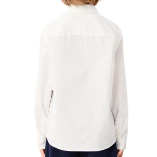 Chemise Blanche Garçon Lacoste Contrast vue 0