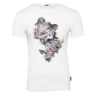T-shirt Blanc Homme La Maison Blaggio Tete pas cher