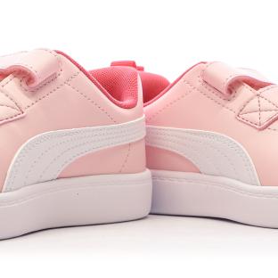 Baskets Roses Fille Puma Courtflex vue 7