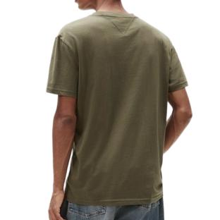 T-Shirt Kaki Homme Tommy Hilfiger Reg Linearss vue 0