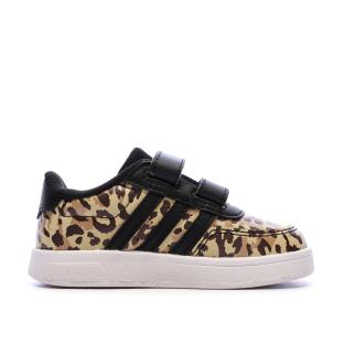 Baskets Noire/Marron Fille Adidas Breaknet vue 2