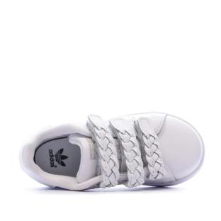 Basket Blanche Fille Adidas STAN SMITH CF I vue 0