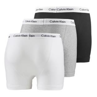 X3 Boxers Noir/Blanc/Gris Homme Calvin Klein Jeans Trunk 3p vue 2
