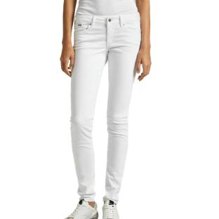 Jean Slim Blanc Femme Pepe Jeans Gymdigo vue 0