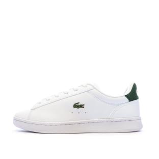Baskets Blanches/Vertes Femme Lacoste Carnaby Set pas cher