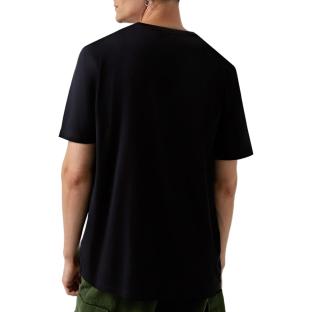 Camiseta negra de hombre Timberland con insignia en la manga ver 0