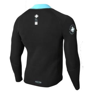 Top néoprène longe cote homme Ocean Step Optimizer 2/2mm Black Oil Blue vue 0