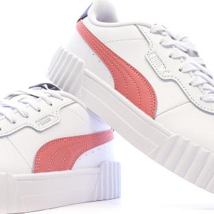 Baskets Blanche/Rose Fille/Femme Puma Carina 3.0 vue 0