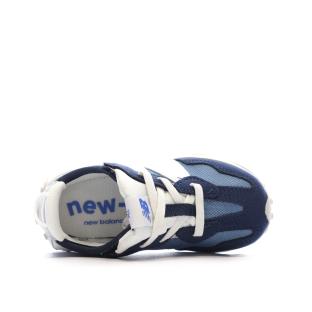 New Balance 327 Baskets Bleu Garçon NW327CJ vue 4