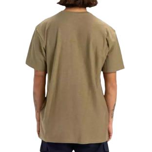T-Shirt Kaki Homme Quiksilver Slub roundneck vue 2
