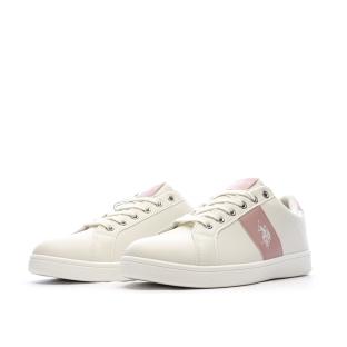 Baskets Beiges/Roses Femme US Polo ASSN For Everyday vue 0