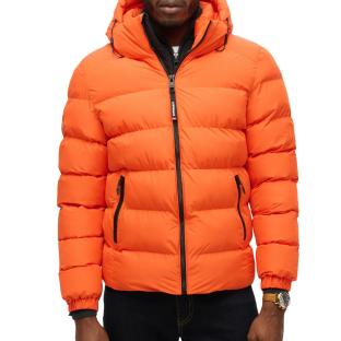Superdry Men’s Orange Hooded Down Jacket Photo of the Espace des Marques %store% store - view of %key%