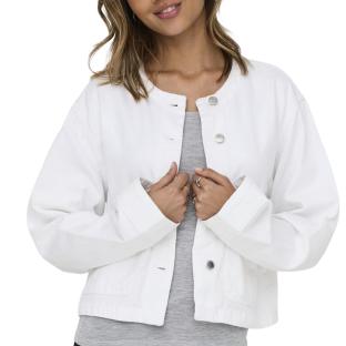 Veste en Jean Blanc Femme Only Palma vue 0