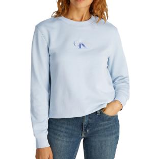 Sweat Bleu Femme Calvin Klein Gradient Monologo pas cher