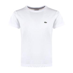 T-shirt Blanc Garçon Lacoste TJ1442 pas cher