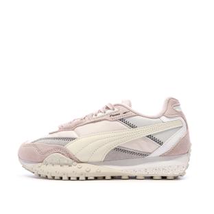 Baskets Roses/Blanches Femme Puma Blktop pas cher