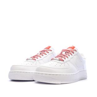 Baskets Blanches/Rouge Mixte Nike Air Force 1 07 vue 6