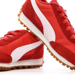 Baskets Rouges/Blanches Garçon Puma Easy Rider vue 7