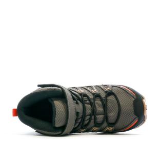 Chaussures de Randonnée Marron/Orange Garçon Salomon Xa Pro V8 Mid vue 4