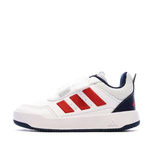 Baskets Blanc/Rouge/Bleu Enfant Adidas Tensaur KJ9763 vue 0