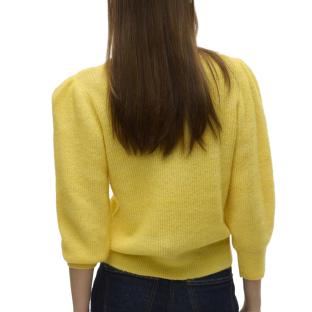 Pull Jaune Femme Vero Moda Vigga vue 2