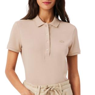 Polo Beige Femme Lacoste Polo L.12 vue 0