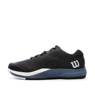Chaussures de tennis Noires/Bleu Homme Wilson Rush Pro pas cher