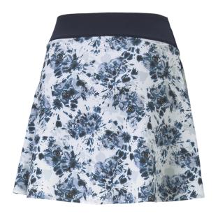 Jupe Fleurie Blanc/Bleu Femme Puma Skirt vue 2