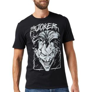 T-Shirt Noir Homme Dc Comics Joker Storm [6a721ac1a131e] vue 0