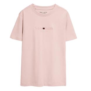 T-shirt Rose Garçon Teddy Smith Tim vue 0