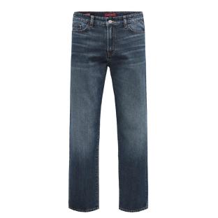 Dunkelblaue Straight-Fit-Jeans für Herren von Only & Sons Edge 2103 Ansicht 0