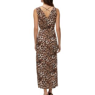 Robe Longue Noire/Blanc/Marron Femme Vero Moda 10286770 vue 0